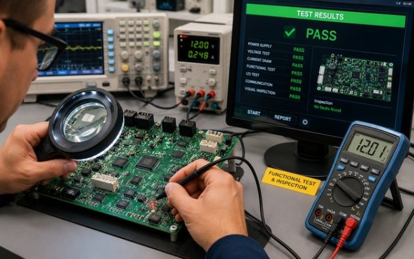 Functional testing and inspection services for PCB assemblies by Nitronics Ltd